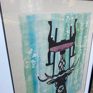 Chairman Deer III - Mono-Print