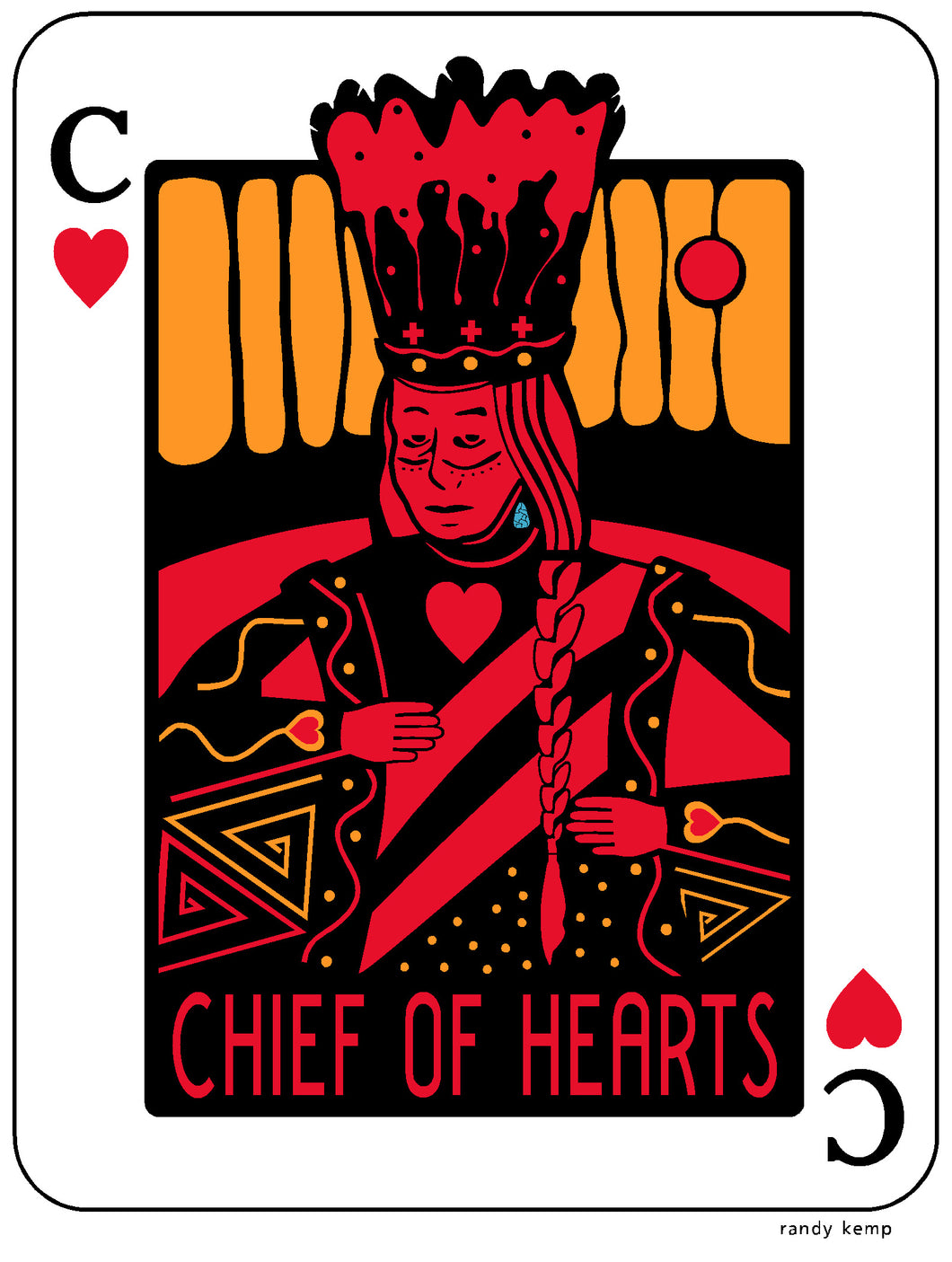 Chief of Hearts Sticker